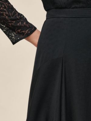 "H Kelly" flared asymmetric skirt, View: Worn, worn, view 5 of 6
