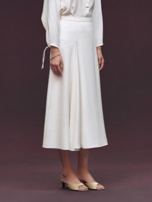 "H Kelly" flared asymmetric skirt, View: Worn, worn, view 2 of 5