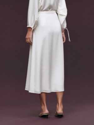 "H Kelly" flared asymmetric skirt, View: Worn, worn, view 3 of 5