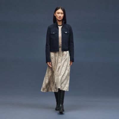 "Cahier du Colporteur" straight skirt