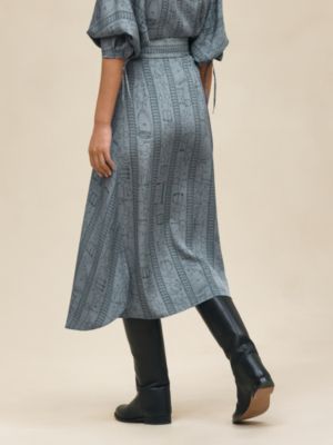 "Cahier du Colporteur" straight skirt, View: Worn, worn, view 3 of 5