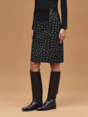 Jupe droite mix imprimé «&nbsp;Porte-Bonheur Bandana&nbsp;», Vue: Vue portée, worn, vue 2 sur 6