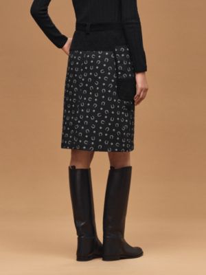 Jupe droite mix imprimé «&nbsp;Porte-Bonheur Bandana&nbsp;», Vue: Vue portée, worn, vue 3 sur 6