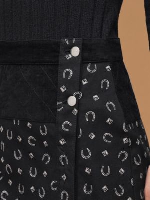 Jupe droite mix imprimé «&nbsp;Porte-Bonheur Bandana&nbsp;», Vue: Vue portée, worn, vue 4 sur 6