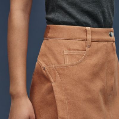 HERMES エルメス スカート 38 ブラウン レディス ドレス＆スカート | Hermès - エルメス-公式サイト