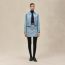Wrap miniskirt, bleu adriatique