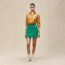 Wrap miniskirt, vert cabane