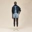 Shorts aus doppeltem Stretch-Baumwolltwill, bleu adriatique