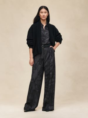 Pantalones de inspiración pijama estampado "Soleil de Soie Poudré", Vista: Ver artículo puesto, worn, vista 2 de 6