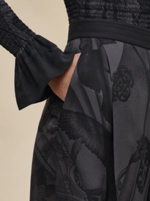 Pantalones de inspiración pijama estampado "Soleil de Soie Poudré", Vista: Ver artículo puesto, worn, vista 5 de 6