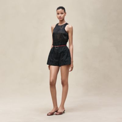 Short pochon brodé