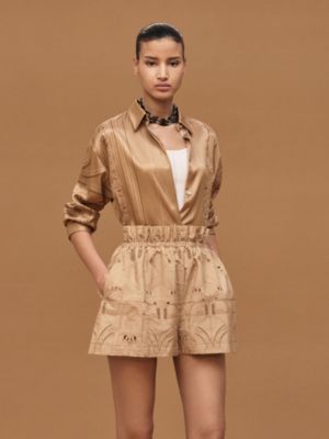 Shorts with embroidered pouch, View: Worn, worn, view 2 of 5