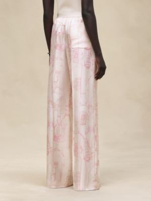 Pantalones de inspiración pijama estampado "Étriers Remix", Vista: Ver artículo puesto, worn, vista 4 de 6