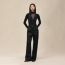 High-waisted wide pants, noir, We will notify you when this product is back in stock