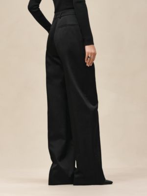 하이 웨이스트 와이드 팬츠, 보기: 이미지: 제품 착용 이미지, worn, 4개 중 6번째 보기