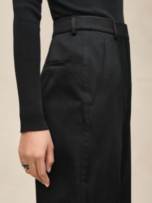 하이 웨이스트 와이드 팬츠, 보기: 이미지: 제품 착용 이미지, worn, 5개 중 6번째 보기