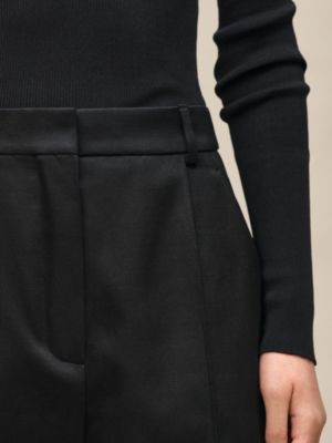 하이 웨이스트 와이드 팬츠, 보기: 이미지: 제품 착용 이미지, worn, 6개 중 6번째 보기