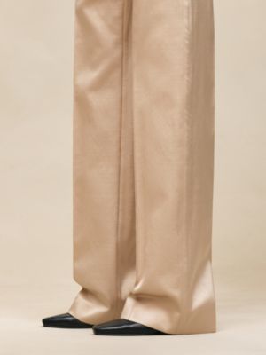 하이 웨이스트 와이드 팬츠, 보기: 이미지: 제품 착용 이미지, worn, 5개 중 5번째 보기