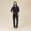 "Porte-Bonheur Bandana" straight leg pants, noir, We will notify you when this product is back in stock