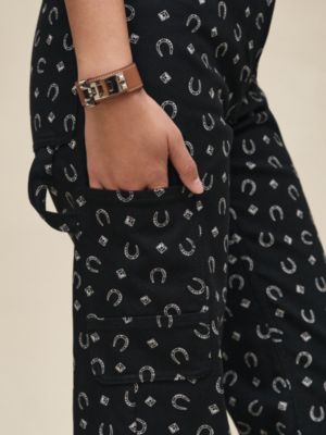 Pantalon droit imprimé «&nbsp;Porte-Bonheur Bandana&nbsp;», Vue: Vue portée, worn, vue 6 sur 7