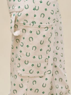 Pantalones rectos estampado "Porte-Bonheur Bandana", Vista: vista de frente, front, vista 5 de 6