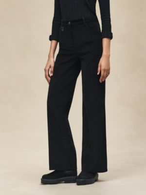 하이 웨이스트 스트레이트 레그 팬츠, 보기: 이미지: 제품 착용 이미지, worn, 3개 중 6번째 보기
