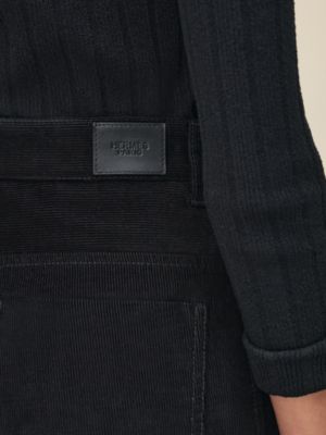 하이 웨이스트 스트레이트 레그 팬츠, 보기: 이미지: 제품 착용 이미지, worn, 6개 중 6번째 보기