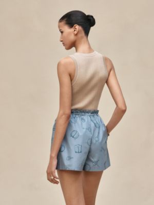"Cahier du Colporteur" shorts with elastic waist, View: Worn, worn, view 3 of 5