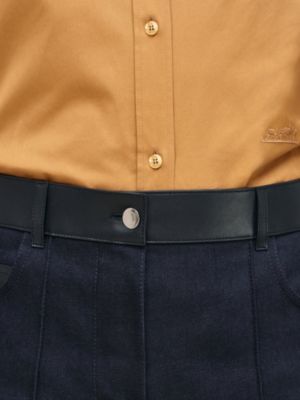 Mixed leather cigarette pants, View: Worn, worn, view 6 of 6
