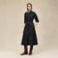 Equestrian shirt dress, noir