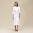 Equestrian shirt dress, blanc
