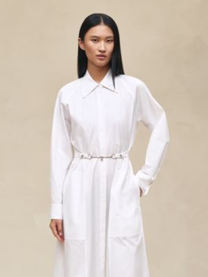 Equestrian shirt dress, View: Worn, worn, view 4 of 7