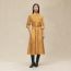 Equestrian shirt dress, marron ocre