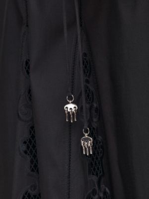 Embroidered sleeveless long dress, View: front, front, view 7 of 7