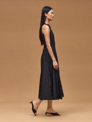 Embroidered sleeveless long dress, View: Worn, worn, view 2 of 7