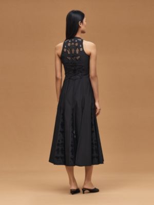 Embroidered sleeveless long dress, View: Worn, worn, view 3 of 7