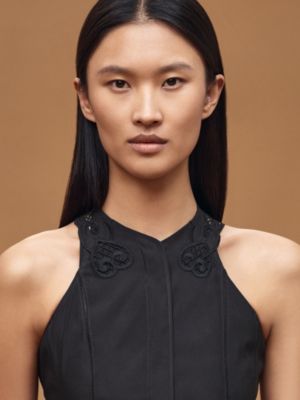 Embroidered sleeveless long dress, View: Worn, worn, view 6 of 7