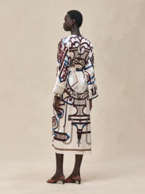 "L'Enseigne du Sellier" caftan, View: Worn, worn, view 4 of 8