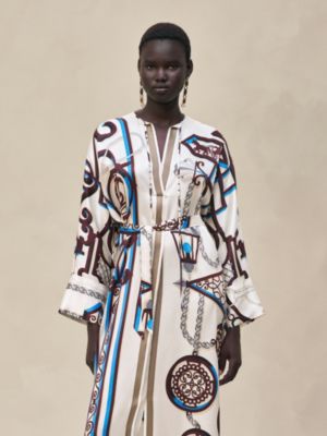 "L'Enseigne du Sellier" caftan, View: Worn, worn, view 5 of 8