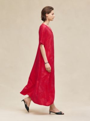"Soleil de Soie Poudre" classic caftan, View: Worn, worn, view 2 of 6