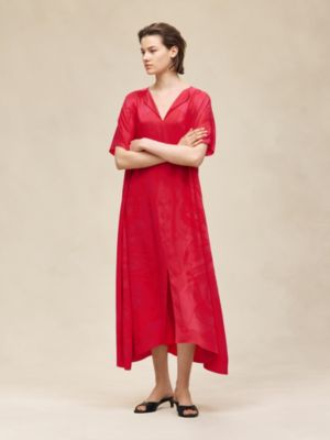 "Soleil de Soie Poudre" classic caftan, View: Worn, worn, view 4 of 6