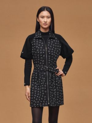"Porte-Bonheur Bandana" mixed materials dress, View: Worn, worn, view 2 of 6