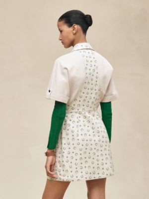 "Porte-Bonheur Bandana" mixed materials dress, View: Worn, worn, view 3 of 6