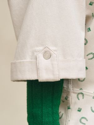 "Porte-Bonheur Bandana" mixed materials dress, View: Worn, worn, view 6 of 6