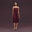 Robe pochon motif «&nbsp;Mosaïque&nbsp;», rouge bordeaux