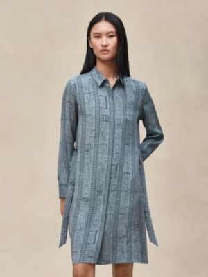 "Cahier du Colporteur" shirt dress, View: Worn, worn, view 4 of 7