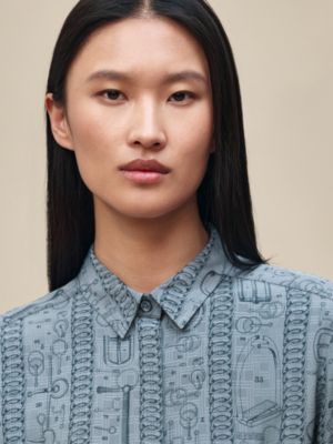 "Cahier du Colporteur" shirt dress, View: Worn, worn, view 5 of 7