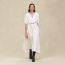 "H Kelly" caftan, blanc cassé