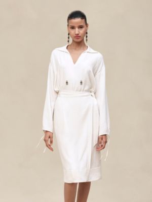 "H Kelly" wraparound dress, View: Worn, worn, view 2 of 6