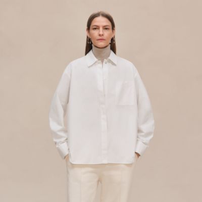 シャツ - ホワイト - レディス トップス、シャツ、ブラウス | Hermès